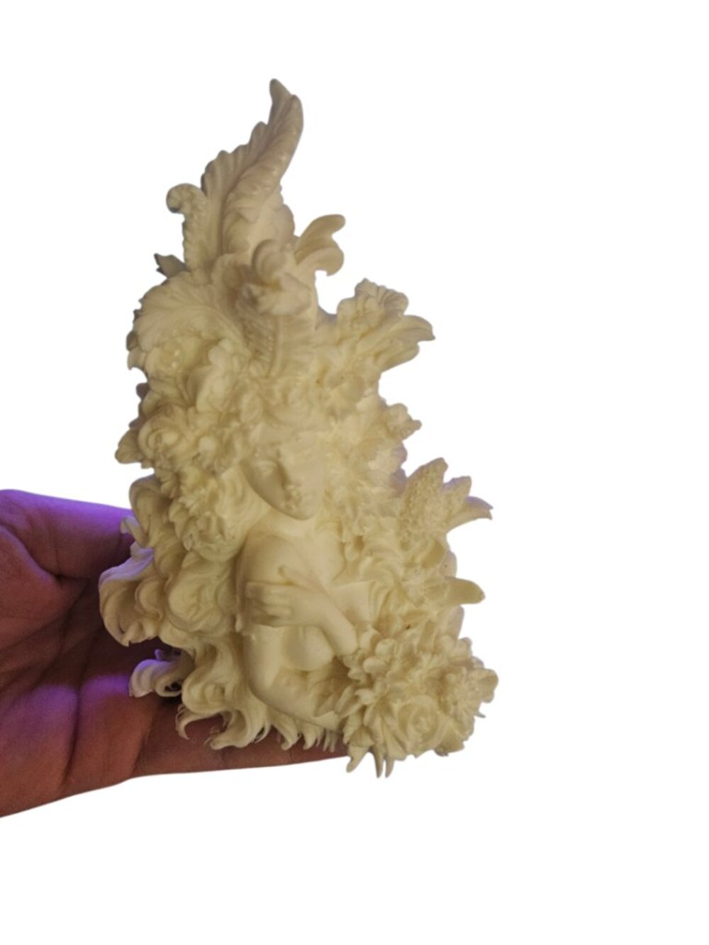 Romantic Floral Goddess Bust Silicone Mold - Picture 13 of 16